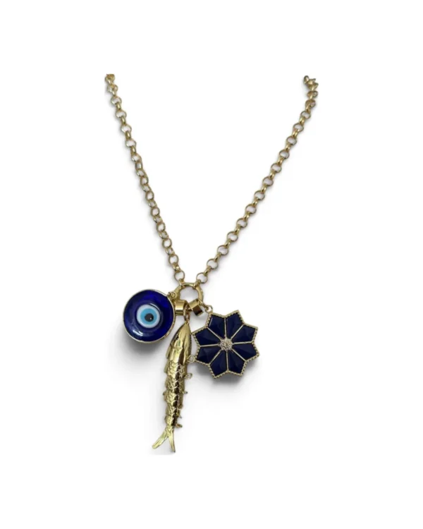 Evil Eye Fish Chain