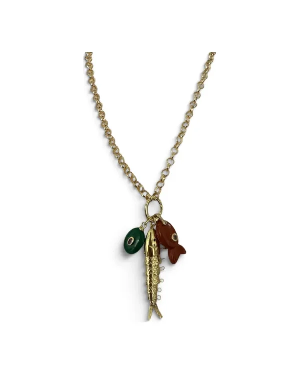 Gold Fish Cluster Chain