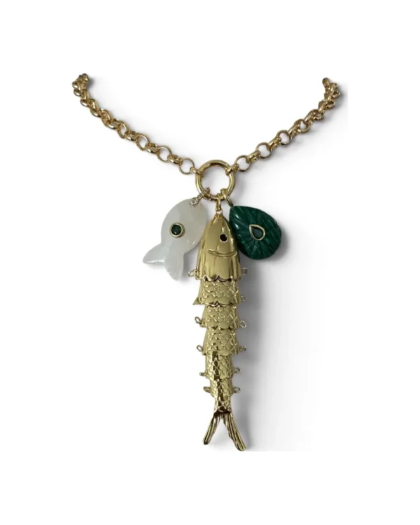 Articulated Fish & Malachite
